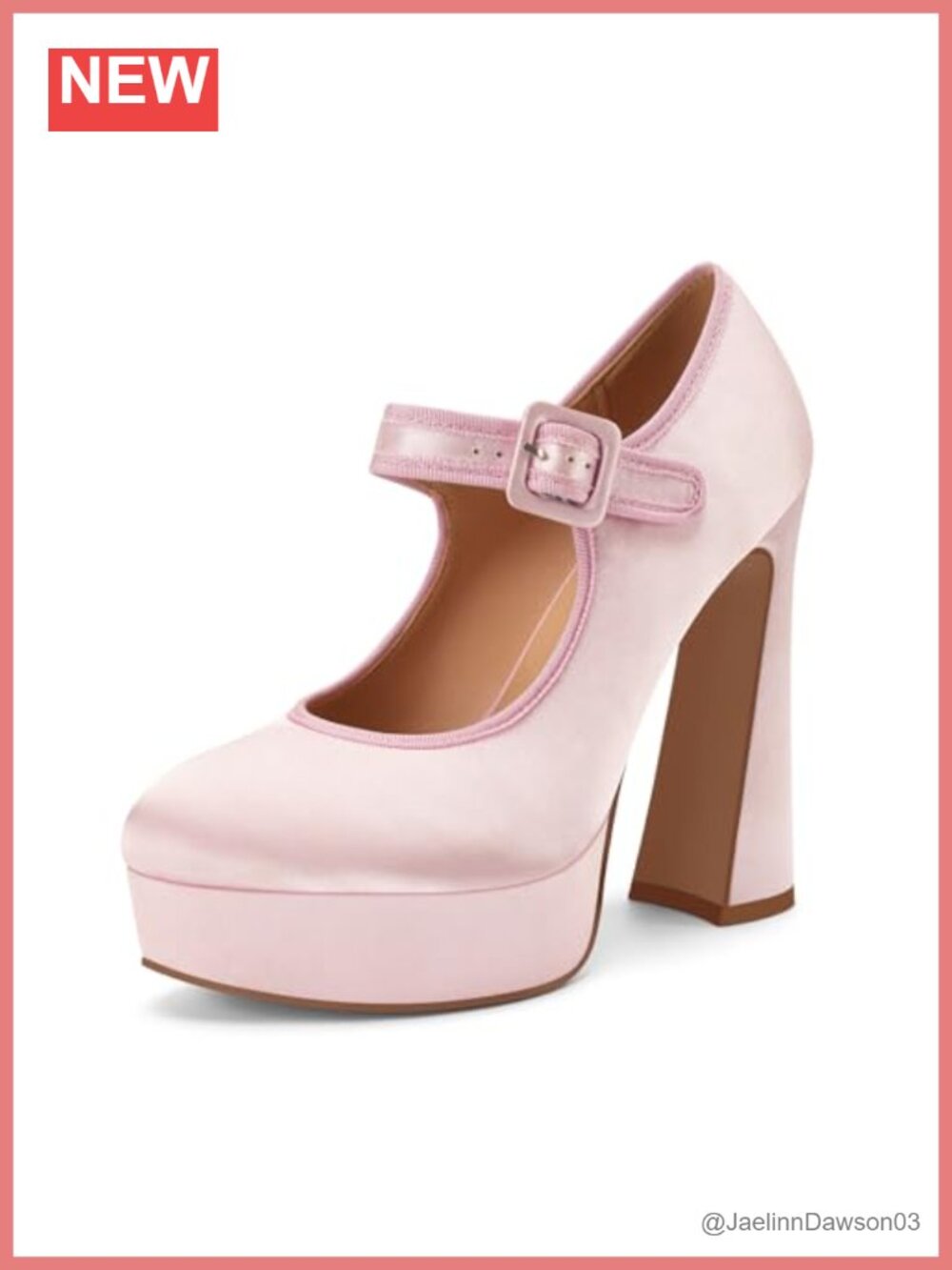 Chunky Platform Mary Jane Heels Satin Round Toe Block Heel Pumps